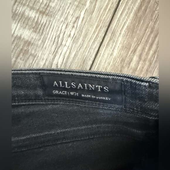 All Saints Grace Black Denim - Picture 2 of 5